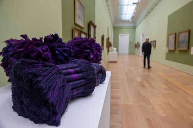 Exhibition Au dela by Sheila Hicks PHOTOPQR VOIX DU NORD FLORENT MOREAU October 8, 2026 LILLE October 8, 2026 The exhibition Au dela by artist Sheila Hicks, is on view at the Palais des Beaux-Arts PHOTO FLORENT MOREAU LA VOIX DU NORD LILLE, FRANCE, OCTOBER 8, 2026 Sheila Hicks – Beyond exhibition at the Palais des Beaux Arts in Lille The internationally renowned American artist presents a new installation in the museum’s atrium, exploring textile fiber through monumental works created especially for the space HAUTS-DE-FRANCE France  Copyright: xPHOTOPQR VOIXxDUxNORD MAXPPPxFLORENTxMOREAUx 20261008VDN9629 20261008VDN9629