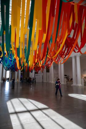 Exhibition Au dela by Sheila Hicks PHOTOPQR VOIX DU NORD FLORENT MOREAU October 8, 2026 LILLE October 8, 2026 The exhibition Au dela by artist Sheila Hicks, is on view at the Palais des Beaux-Arts PHOTO FLORENT MOREAU LA VOIX DU NORD LILLE, FRANCE, OCTOBER 8, 2026 Sheila Hicks – Beyond exhibition at the Palais des Beaux Arts in Lille The internationally renowned American artist presents a new installation in the museum’s atrium, exploring textile fiber through monumental works created especially for the space HAUTS-DE-FRANCE France  Copyright: xPHOTOPQR VOIXxDUxNORD MAXPPPxFLORENTxMOREAUx 20261008VDN9614 20261008VDN9614