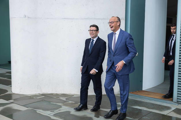 Chancellor Merz Welcomes British Prime Minister Burnham Germany, Berlin, October 8, 2026 Chancellor Friedrich Merz (CDU) welcomes Andrew Burnham, Prime Minister of the United Kingdom of Great Britain and Northern Ireland, on his inaugural visit to the Federal Chancellery