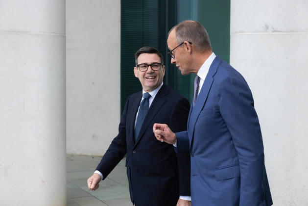 Chancellor Merz Welcomes British Prime Minister Burnham Germany, Berlin, October 8, 2026 Chancellor Friedrich Merz (CDU) welcomes Andrew Burnham, Prime Minister of the United Kingdom of Great Britain and Northern Ireland, on his inaugural visit to the Federal Chancellery