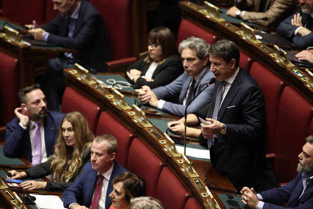October 8, 2026, Rome, Rome, Italy: Five Star Movement President Giuseppe Conte during the secret ballot vote on the new electoral law in the Chamber of Deputies, Rome, October 8, 2026. Rome Italy  - ZUMAa289 20261008_zia_a289_004 Copyright: xFrancescoxFotiax xAgfx