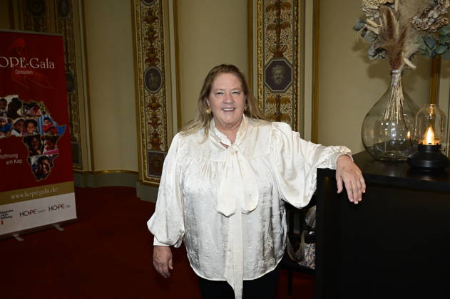 Kathy Kelly at the press conference and presentation of the 16th HOPE Award for the 18th HOPE Gala in Dresden at the Schauspielhaus Dresden, Dresden, October 8, 2026 Copyright: xMatthiasxWehnertx