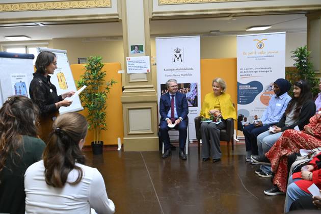 Queen Mathilde Visits Winners Of the 2026 Queen Mathilde Prize BRUSSELS, BELGIUM - OCTOBER 08: Queen Mathilde of Belgium pictured visiting two organizations that won the 2026 Queen Mathilde Prize : « le Petit Vélo Jaune », on October 08, 2026 in Brussels, Belgium, 08 10 2026 Brussels Belgium  Copyright: xPhilipxReynaersx