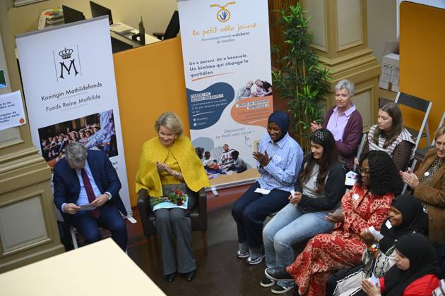 Queen Mathilde Visits Winners Of the 2026 Queen Mathilde Prize BRUSSELS, BELGIUM - OCTOBER 08: Queen Mathilde of Belgium pictured visiting two organizations that won the 2026 Queen Mathilde Prize : « le Petit Vélo Jaune », on October 08, 2026 in Brussels, Belgium, 08 10 2026 Brussels Belgium  Copyright: xPhilipxReynaersx