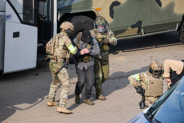 BELARUS, MINSK - OCTOBER 8, 2026: The final phase of the Eurasia-Antiterror 2026 counter-terrorism exercise by relevant agencies of the CIS and SCO member states. The drill is held as part of the 2026 CIS and SCO Counter-Terrorism Forum Minsk Belarus - ZUMAt113 20261008_zaa_t113_312 Copyright: xMaximxMalinovskyx