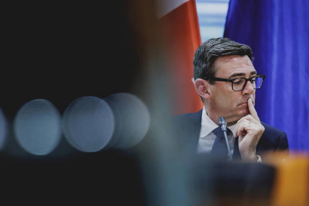 Andrew Burnham, Prime Minister of the United Kingdom, photographed while attending the Regional Growth Forum at the Federal Chancellery in Berlin, October 8, 2026, Berlin, Germany Copyright: xFlorianxGaertnerx