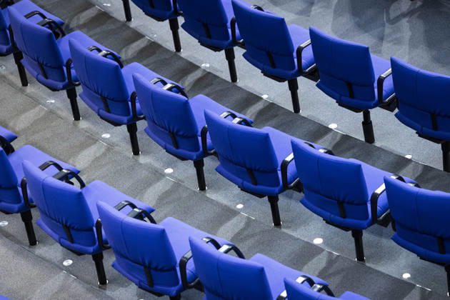 Seats in the Bundestag plenary chamber in Berlin, October 8, 2026, Berlin, Germany Copyright: xRubyxTilkornx
