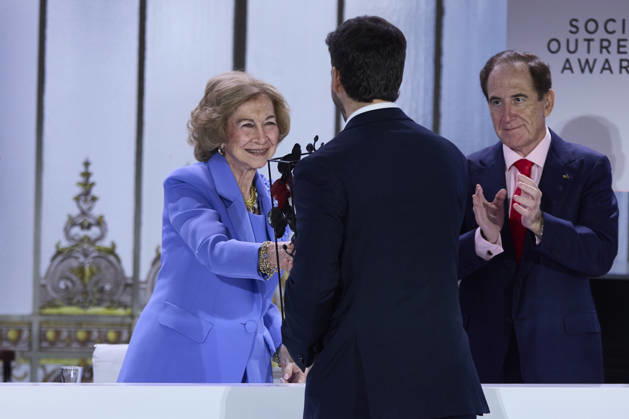 October 8, 2026, Madrid, Madrid, Spain: QUEEN SOFIA and Guillermo Gauna-Vivas attend Mapfre Foundation Social awards Madrid Spain  - ZUMAc260 20261008_zep_c260_013 Copyright: xMikexChicorrox