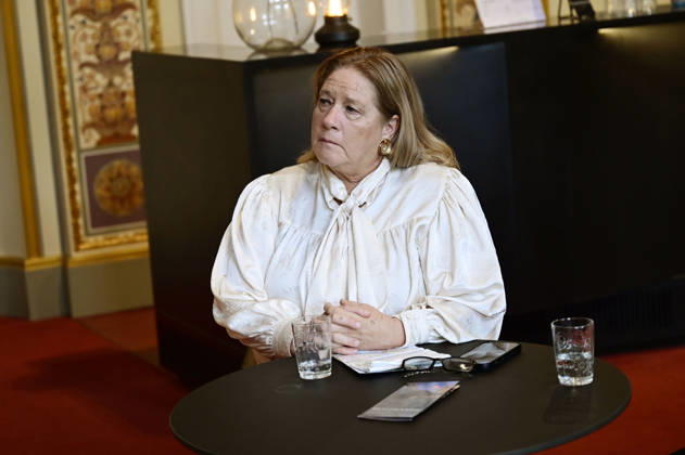 Kathy Kelly at the press conference and presentation of the 16th HOPE Award at the 18th Hope Gala 2026 at the Schauspielhaus Dresden, Dresden, October 8, 2026 Foto:xM.xWehnertx xFuturexImagex hope_pk_6001