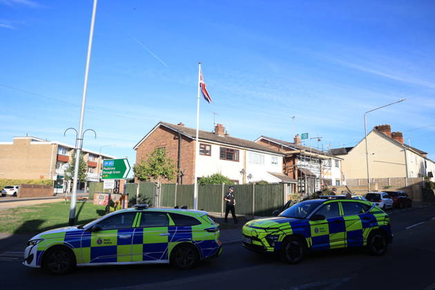 October 8, 2026, Borough Green, Kent, UK: Borough Green, UK. Emergency services at the scene in Borough Green, Kent, where three people have been injured in a stabbing. A police manhunt for the attacker is currently under way. Borough Green UK - ZUMAl94_ 20261008_zaf_l94_007 Copyright: xMarcinxNowakx