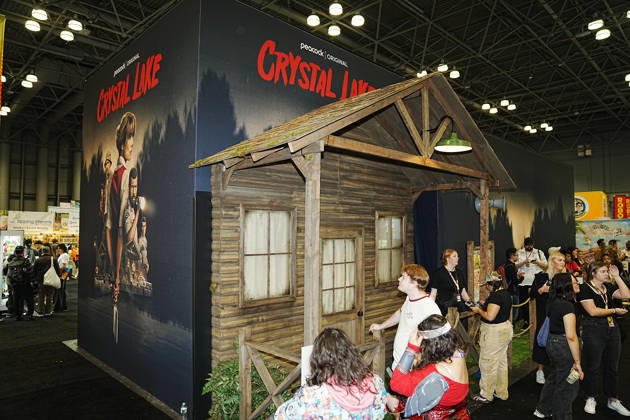 October 8, 2026, New York, New York, USA: Universal Peacock hosts a Camp Crystal Lake experience at the 2026 New York Comic Con at the Javits Center on October 8, 2026 in New York. Crystal Lake premieres on Peacock on October 15. The series is a prequel to the Friday the 13th franchise. New York USA - ZUMAb148 20261008_zap_b148_027 Copyright: xBryanxSmithx