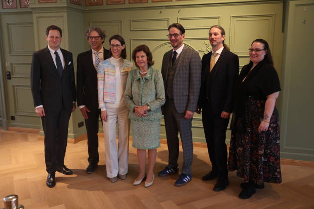 Georg Friedrich, Prince of Prussia; Philipp Haug; Countess Bettina Bernadotte; Queen Silvia of Sweden; Count Björn Bernadotte; Count Christian Bernadotte; and Countess Diana Bernadotte at the Mentor Foundation’s anniversary celebration on Mainau Island, Mainau, October 8, 2026 Copyright: xAgenturxMatthiasxWehnertx xM.xGränzdörferx