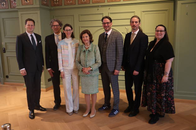 Georg Friedrich, Prince of Prussia; Philipp Haug; Countess Bettina Bernadotte; Queen Silvia of Sweden; Count Björn Bernadotte; Count Christian Bernadotte; and Countess Diana Bernadotte at the Mentor Foundation’s anniversary celebration on Mainau Island, Mainau, October 8, 2026 Copyright: xAgenturxMatthiasxWehnertx xM.xGränzdörferx
