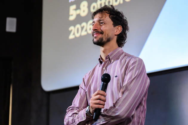October 8, 2026, Lucca, Lucca, Italy: Director and producer Luca Severi presents his film I racconti del mare to the public at the closing of the Cinema d Essai series of meetings, Lucca, 08 10 2026 Lucca Italy  - ZUMAa289 20261008_zia_a289_091 Copyright: xStefanoxDallexLuchex xAgfx