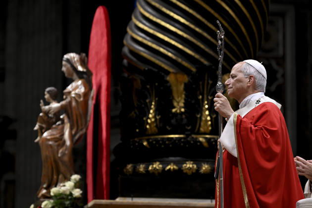 ITALY - POPE - VATICAN-2026 10 8 Italy, Rome, Vatican, 2026 10 8 Pope Leo XIV officiates the holy mass for the inauguration of the academic year of the pontifical universities at the St. Peter s Basilica in the Vatican. EDITORIAL USE ONLY - NO BOOKS Copyright: xVATICANxMEDIA xCatholicxPressxPhotox