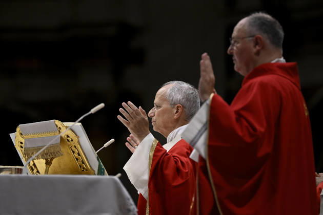 ITALY - POPE - VATICAN-2026 10 8 Italy, Rome, Vatican, 2026 10 8 Pope Leo XIV officiates the holy mass for the inauguration of the academic year of the pontifical universities at the St. Peter s Basilica in the Vatican. EDITORIAL USE ONLY - NO BOOKS Copyright: xVATICANxMEDIA xCatholicxPressxPhotox