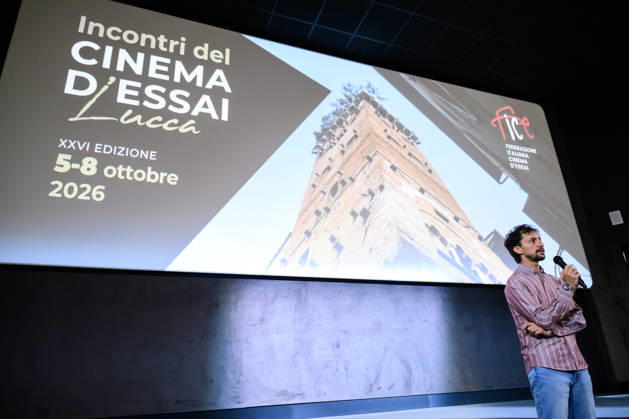 October 8, 2026, Lucca, Lucca, Italy: Director and producer Luca Severi presents his film I racconti del mare to the public at the closing of the Cinema d Essai series of meetings, Lucca, 08 10 2026 Lucca Italy  - ZUMAa289 20261008_zia_a289_095 Copyright: xStefanoxDallexLuchex xAgfx