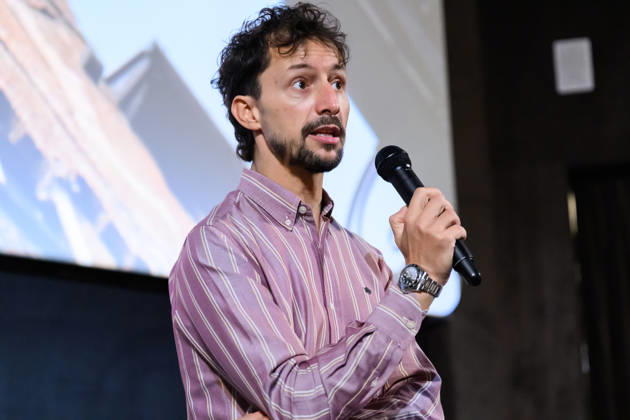 October 8, 2026, Lucca, Lucca, Italy: Director and producer Luca Severi presents his film I racconti del mare to the public at the closing of the Cinema d Essai series of meetings, Lucca, 08 10 2026 Lucca Italy  - ZUMAa289 20261008_zia_a289_096 Copyright: xStefanoxDallexLuchex xAgfx