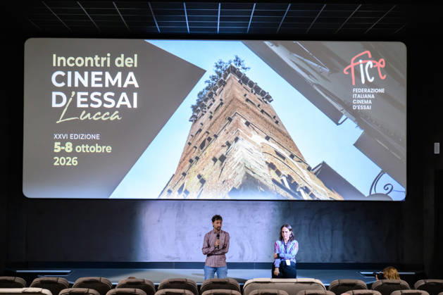 October 8, 2026, Lucca, Lucca, Italy: Director and producer Luca Severi presents his film I racconti del mare to the public at the closing of the Cinema d Essai series of meetings, Lucca, 08 10 2026 Lucca Italy  - ZUMAa289 20261008_zia_a289_097 Copyright: xStefanoxDallexLuchex xAgfx