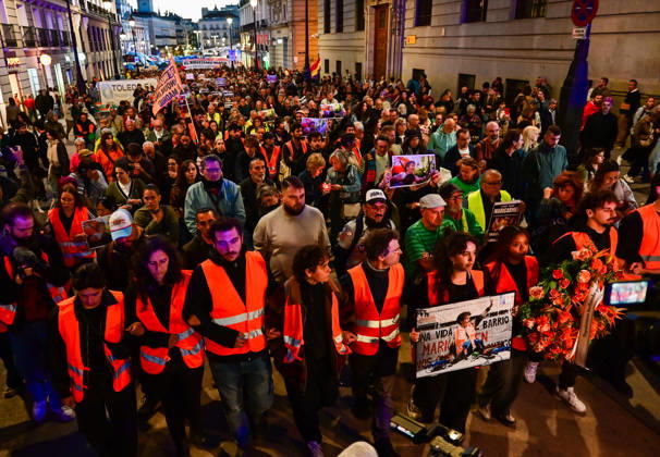 October 8, 2026, Madrid, Madrid, SPAIN: March in memory of Maricarmen, who died after being evicted from her home and became a symbol of the struggle for housing rights and against real-estate speculation. Madrid SPAIN - ZUMAz108 20261008_znp_z108_006 Copyright: xRichardxZubelzux