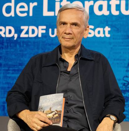 October 8, 2026, Frankfurt am Main, Frankfurt Book Fair 2026: Author Lutz Seiler presents his new book, *Das tickende Herz* KH