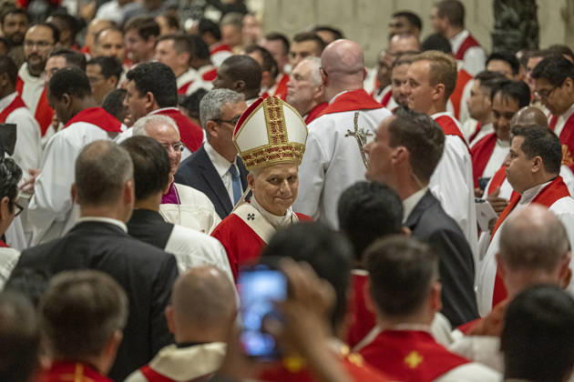 ITALY - POPE - VATICAN-2026 10 8 Italy, Rome, Vatican, 2026 10 8 Pope Leo XIV officiates the holy mass for the inauguration of the academic year of the pontifical universities at the St. Peter s Basilica in the Vatican. EDITORIAL USE ONLY - NO BOOKS Copyright: xVATICANxMEDIA xCatholicxPressxPhotox