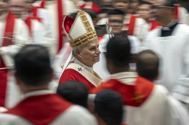 ITALY - POPE - VATICAN-2026 10 8 Italy, Rome, Vatican, 2026 10 8 Pope Leo XIV officiates the holy mass for the inauguration of the academic year of the pontifical universities at the St. Peter s Basilica in the Vatican. EDITORIAL USE ONLY - NO BOOKS Copyright: xVATICANxMEDIA xCatholicxPressxPhotox