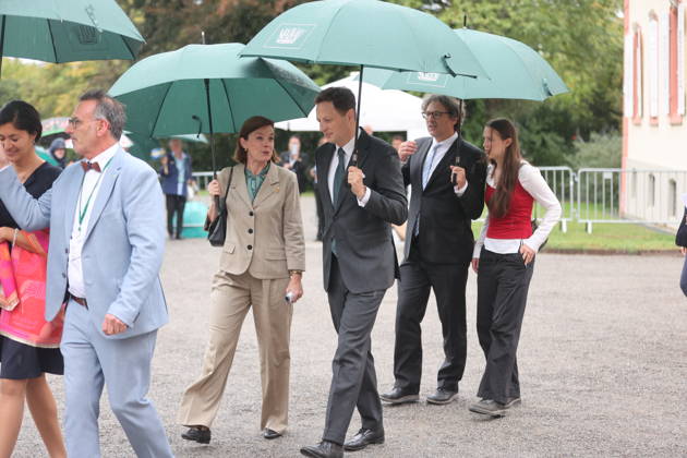 Georg Friedrich, Prince of Prussia, and Philipp Haug at the Mentor Foundation’s anniversary celebration on Mainau Island, Mainau, October 8, 2026 Copyright: xAgenturxMatthiasxWehnertx xM.xGränzdörferx