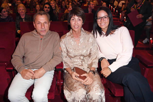 Richy Mueller with his wife Christl Stumhofer and daughter Leslie Mueller at the JULIA MUSICAL PREMIERE at the Stage Palladium Theater in Stuttgart on October 8, 2026