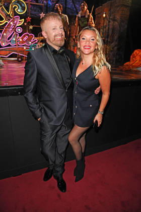 Ross Antony and Evelyn Burdecki at the JULIA musical premiere at the Stage Palladium Theater in Stuttgart on October 8, 2026