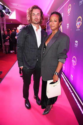 Nicolas Puschmann and Milka Loff Fernandes at the premiere of the musical *JULIA* at the Stage Palladium Theater in Stuttgart on October 8, 2026