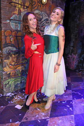 Anita Hofmann and Sabrina Weckerlin at the JULIA musical premiere at the Stage Palladium Theater in Stuttgart on October 8, 2026