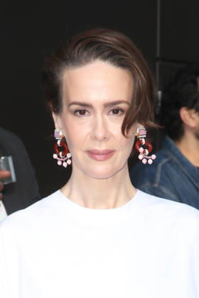 October 8, 2026, New York, New York, USA: SARAH PAULSON arrives at ABC Studios New York USA  - ZUMAh16_ 20261008_zaf_h16_063 Copyright: xDanxHerrickx