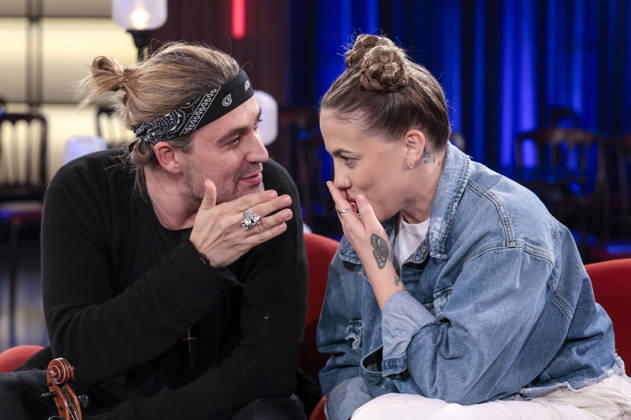 David Garrett and La Fee during the taping of the WDR talk show Kölner Treff at WDR Studio BS 3 in Cologne, October 8, 2026 Foto:xR.xSchmiegeltx xFuturexImagex koelner_treff0810_6024
