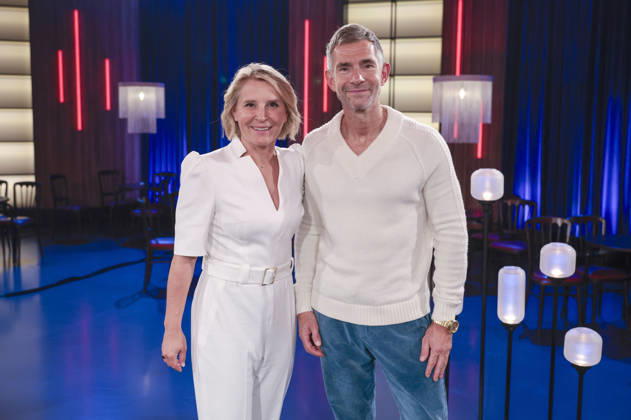 Susan Link and Micky Beisenherz during the taping of the WDR talk show Kölner Treff at WDR Studio BS 3 in Cologne, October 8, 2026 Foto:xR.xSchmiegeltx xFuturexImagex koelner_treff0810_6041