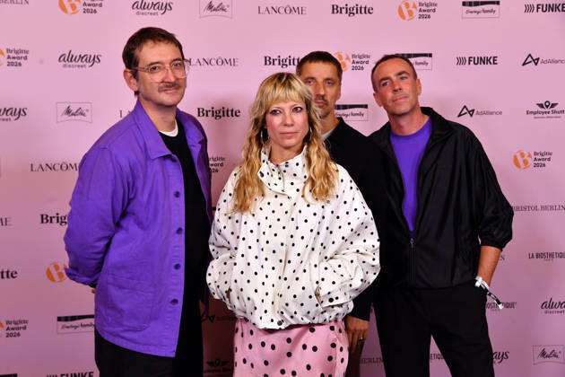 MIA, a Berlin-based electropop band, at the 2026 Brigitte Awards ceremony at Kino International in Berlin on October 8, 2026