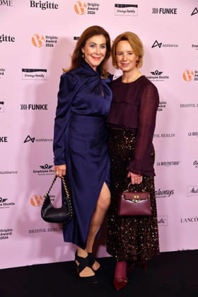 Alexandra von Rehlingen and Julia Becker at the 2026 Brigitte Award ceremony at the Kino International in Berlin on October 8, 2026