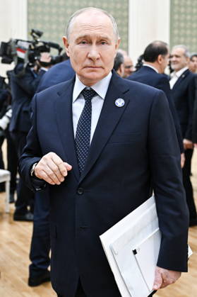 TURKMENISTAN, BALKAN PROVINCE - OCTOBER 9, 2026: Russia s President Vladimir Putin after a narrow-format meeting of the CIS Council of Heads of State in Turkmenbashi Turkmenistan - ZUMAt113 20261009_zaa_t113_137 Copyright: xSergeixBobylevx