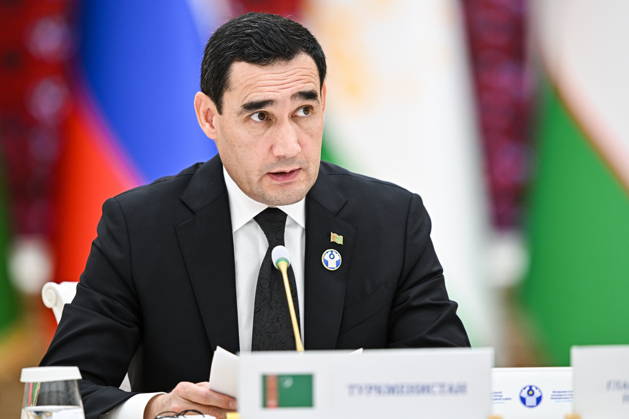 TURKMENISTAN, BALKAN PROVINCE - OCTOBER 9, 2026: Turkmenistan s President Serdar Berdimuhamedow attends a narrow-format meeting of the CIS Council of Heads of State in Turkmenbashi Turkmenistan - ZUMAt113 20261009_zaa_t113_146 Copyright: xSergeixBobylevx