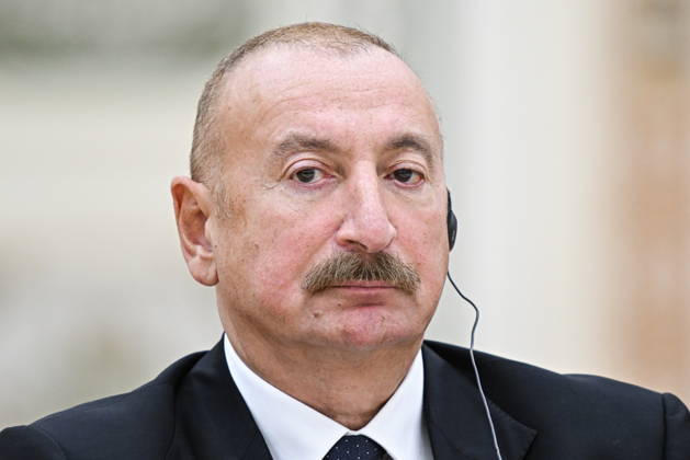 TURKMENISTAN, BALKAN PROVINCE - OCTOBER 9, 2026: Azerbaijan s President Ilham Aliyev attends an expanded meeting of the CIS Council of Heads of State in Turkmenbashi Turkmenistan - ZUMAt113 20261009_zaa_t113_191 Copyright: xSergeixBobylevx