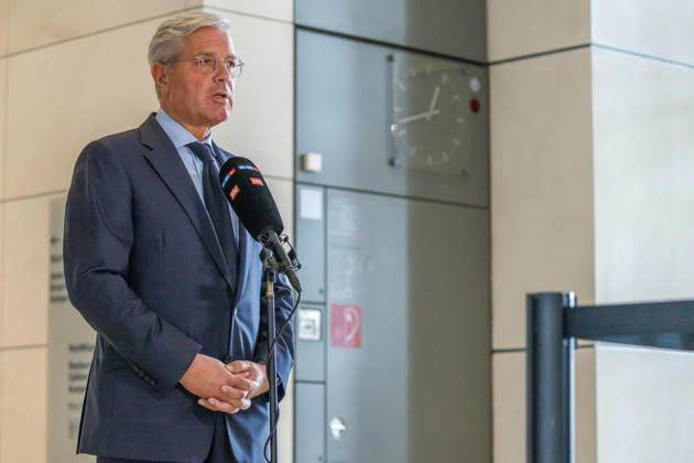 Norbert Roettgen of the CDU in an interview at the German Bundestag on October 9, 2026, in Berlin, Berlin, Berlin, Germany, Bundestag