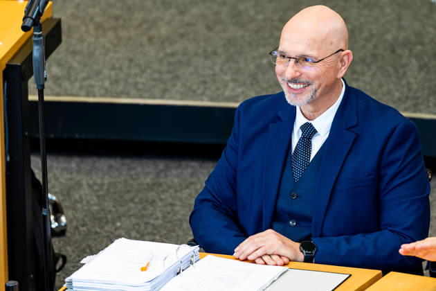 October 9, 2026, GER, News Politics, 8th Legislative Session, 58th Plenary Session in the Plenary Hall of the Thuringian State Parliament, Election of the Vice President of the Thuringian State Parliament: Steffen Quasebarth of Thüringen Gerecht is elected Vice President of the Thuringian State Parliament in the second round of voting, 99096 Erfurt, Thuringian State Parliament, Thuringia, Germany