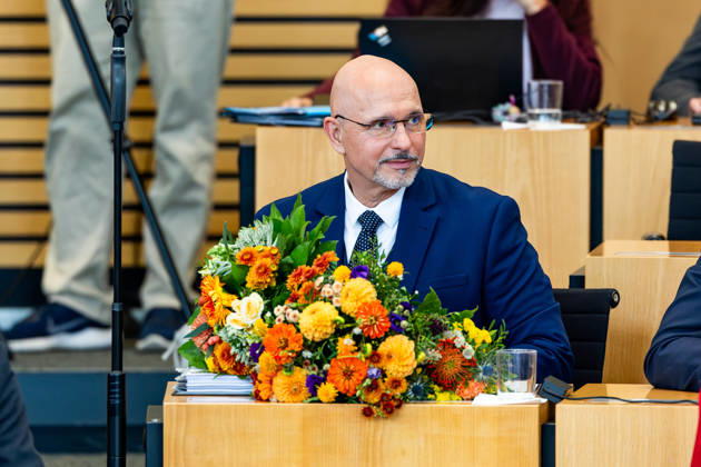 October 9, 2026, GER, News Politics, 8th Legislative Session, 58th Plenary Session in the Plenary Hall of the Thuringian State Parliament, Election of the Vice President of the Thuringian State Parliament: Steffen Quasebarth of Thüringen Gerecht is elected Vice President of the Thuringian State Parliament in the second round of voting, 99096 Erfurt, Thuringian State Parliament, Thuringia, Germany