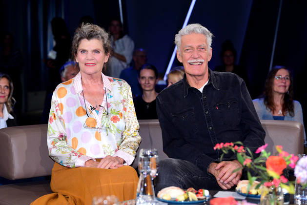 Sonja Moor and Max Moor during the NDR Talk Show on October 9, 2026, at NDR Studio Lokstedt in Hamburg, Germany; NDR Talk Show in Hamburg, Germany