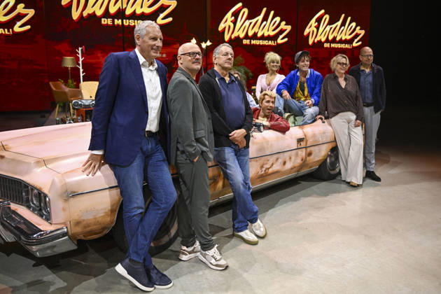 Flodder - De Musical Barneveld, 09 10 2026 : Flodder , De Musical presentation . Pix : Gert Verhulst, Tijl Dauwe, Dick Maas, Rian Gerritsen , William Spaaij , Shanna Slaap , Koen van der Molen , Anja Van Mensel , Wolter Lommerde . Credit : Peter De Smedt CC . Barneveld Netherlands Copyright: xContentxCurationx PeterxDexSmedtx xCCx