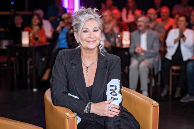 MDR Riverboat singer Claudia Jung during the taping of the MDR talk show Riverboat on October 9, 2026, at Mediacity Leipzig 20261009SFL0018