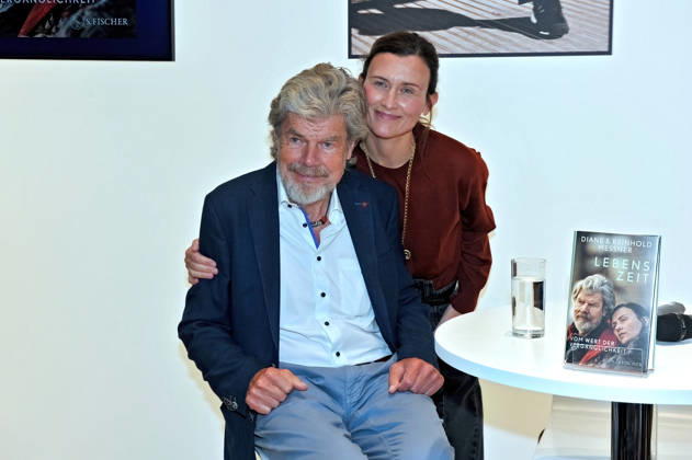 Frankfurt Book Fair 2026: Reinhold and Diane Messner on October 9, 2026, at the Frankfurt Book Fair 20261009MWI154475