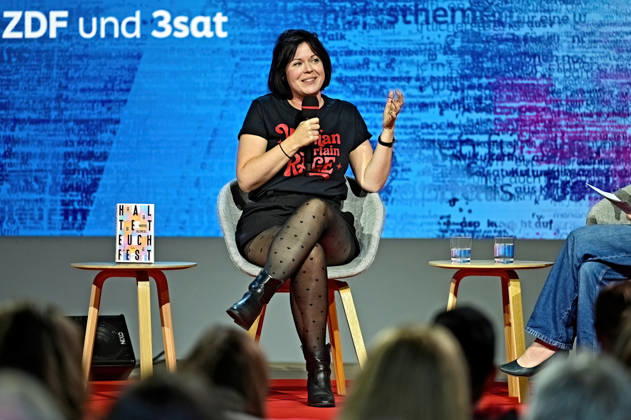 Frankfurt Book Fair 2026: Author Mareike Fallwickl on October 9, 2026, at the Frankfurt Book Fair 20261009MWI154784