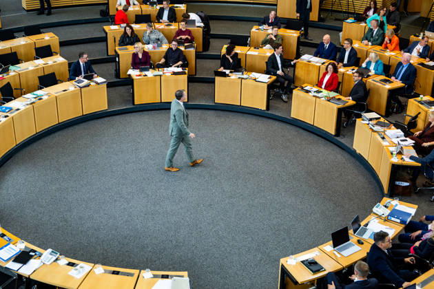 October 9, 2026, GER, News Politics, 8th Legislative Session, 58th Plenary Session in the Plenary Hall of the Thuringian State Parliament, Election of the Vice President of the Thuringian State Parliament: Steffen Quasebarth of Thüringen Gerecht is elected Vice President of the Thuringian State Parliament in the second round of voting, 99096 Erfurt, Thuringian State Parliament, Thuringia, Germany