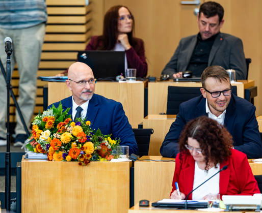 October 9, 2026, GER, News Politics, 8th Legislative Session, 58th Plenary Session in the Plenary Hall of the Thuringian State Parliament, Election of the Vice President of the Thuringian State Parliament: Steffen Quasebarth of Thüringen Gerecht is elected Vice President of the Thuringian State Parliament in the second round of voting, 99096 Erfurt, Thuringian State Parliament, Thuringia, Germany